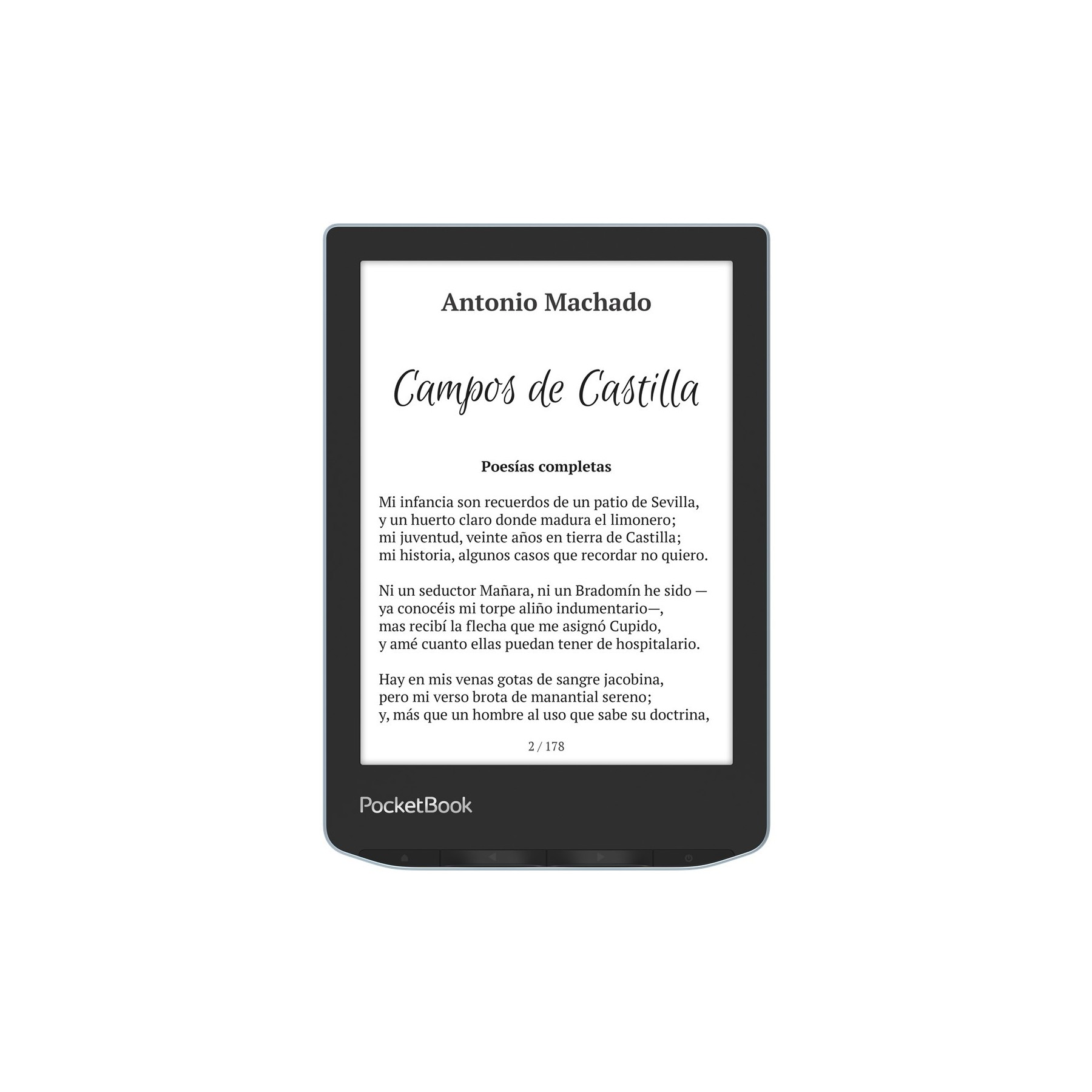 Libro Electronico Ebook Pocketbook Verse 6Pulgadas 8Gb Azul