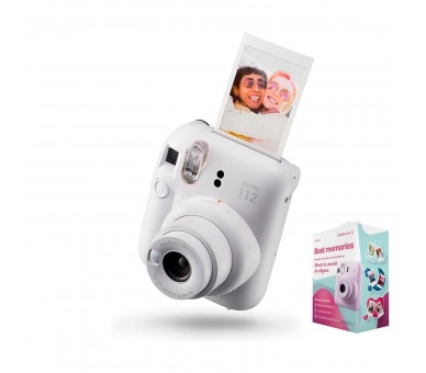 Fujifilm Kit Best Memories Instax Mini 12 Clay White / Cámar