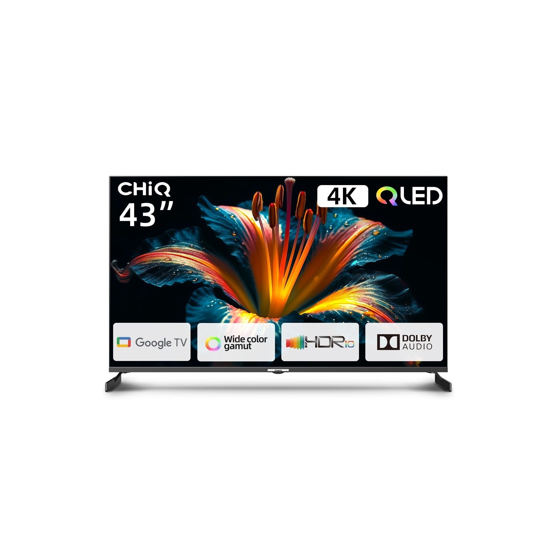 Televisor Chiq 43Pulgadas Qled U43Qm8V 3840 X 2160 Google Tv