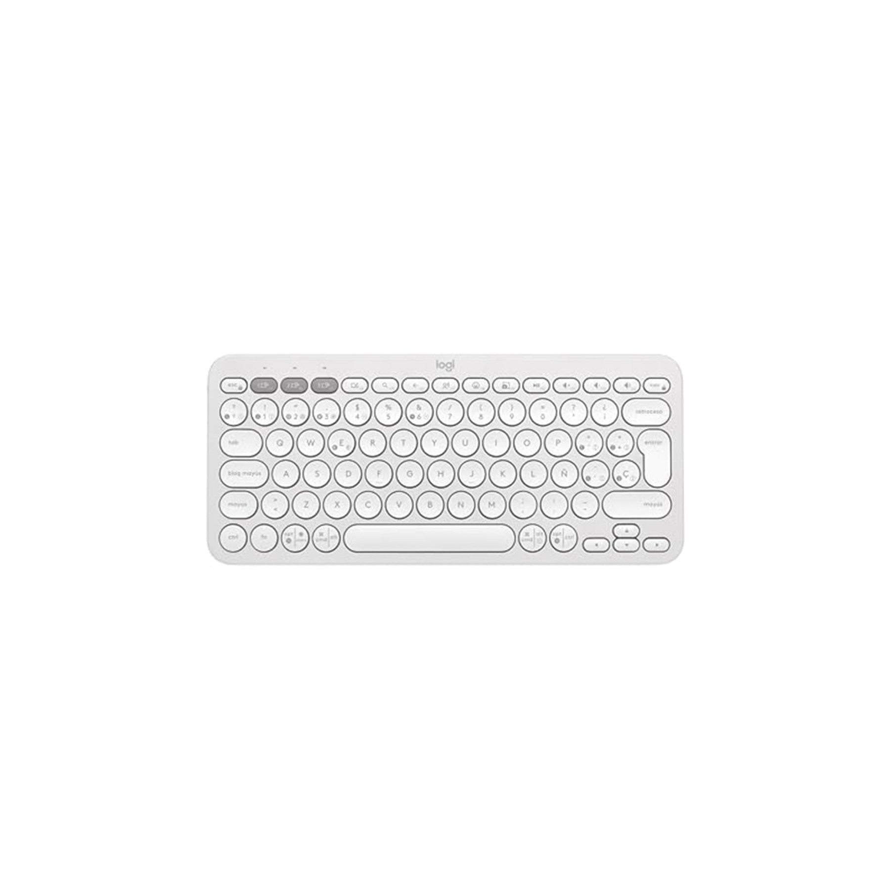 Teclado Logitech Pebble Keys 2 K380S Inalambrico Blanco