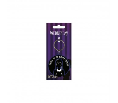 Llavero Pyramid Wednesday Addams Black Is My Happy Color