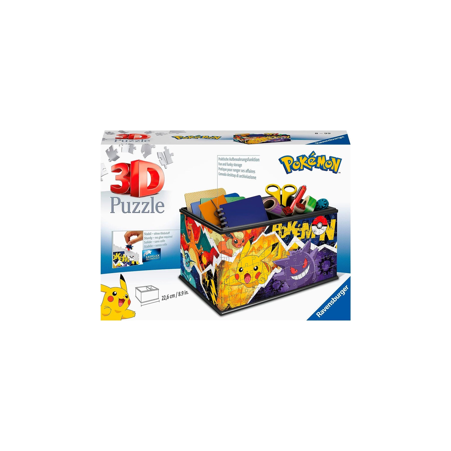 Puzzle 3D Caja De Almacenamiento Pokemon 216Pzs