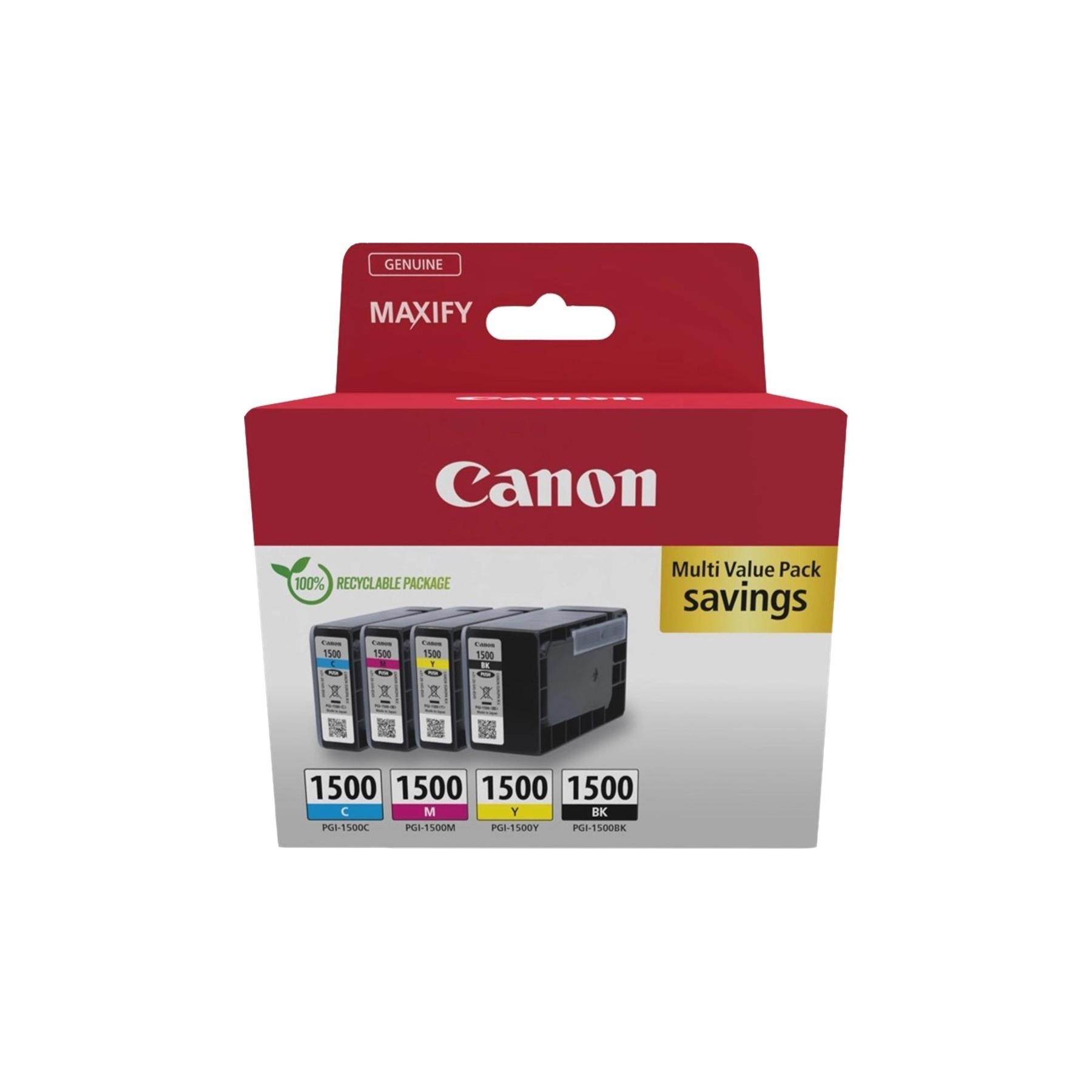 Multipack Canon Pgi - 1500 B - C - M - Y