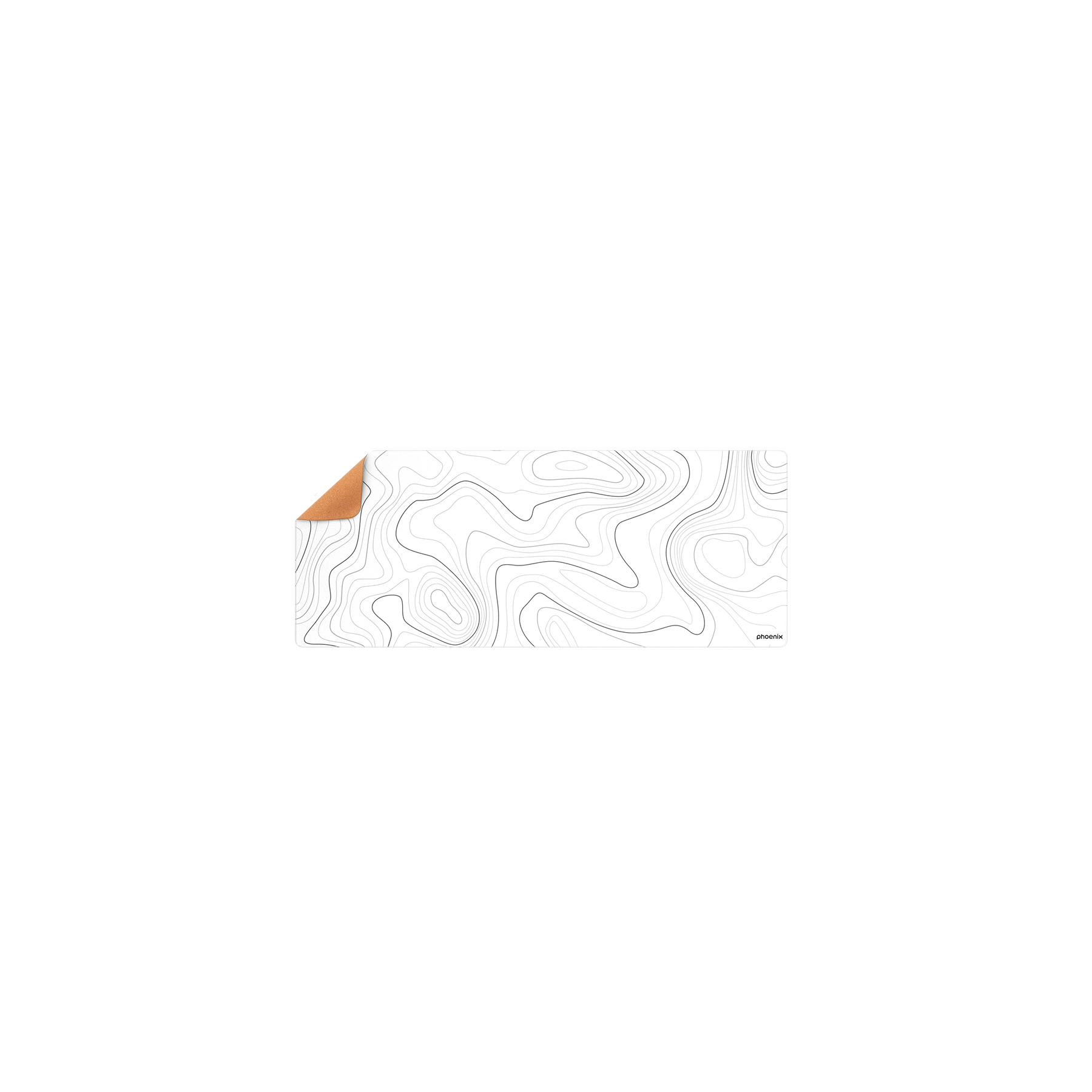 Alfombrilla Phoenix Stratos Para Ratón Escritorio Blanca 90