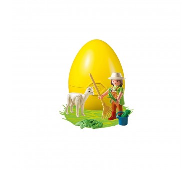 Playmobil Cuidadora Con Alpaca
