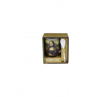 Taza De Cerámica Con Cuchara Enesco Mona Lisa