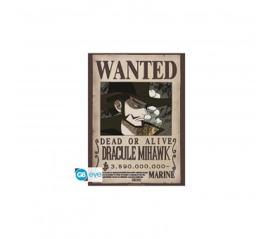 Poster Gb Eye Chibi One Piece Wanted Mihawk Wano