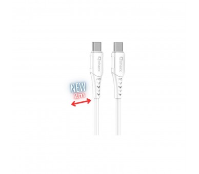 Cable Qchar Sofia Usb Tipo C - 2M - Pvc Blanco