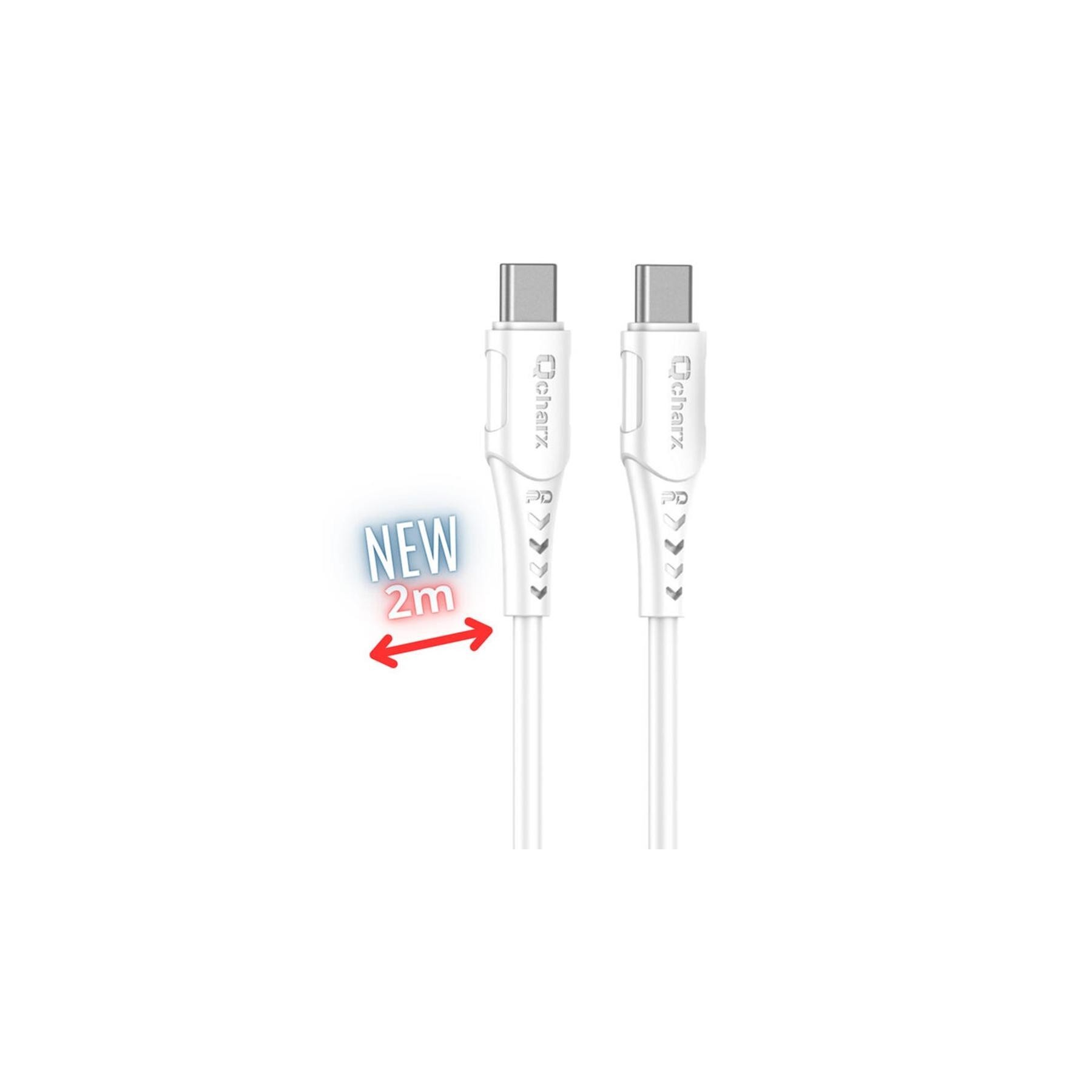 Cable Qchar Sofia Usb Tipo C - 2M - Pvc Blanco