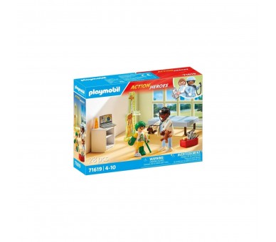 Playmobil Action Heroes: Pediatria Con Osito De Peluche