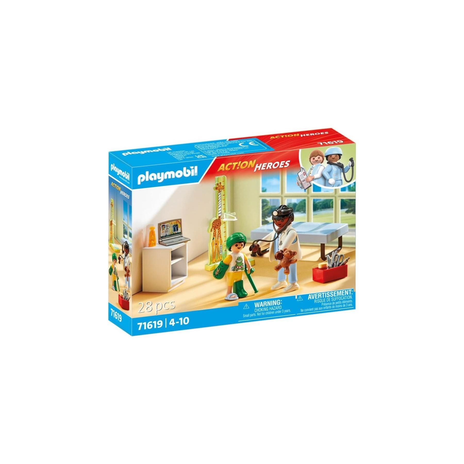 Playmobil Action Heroes: Pediatria Con Osito De Peluche