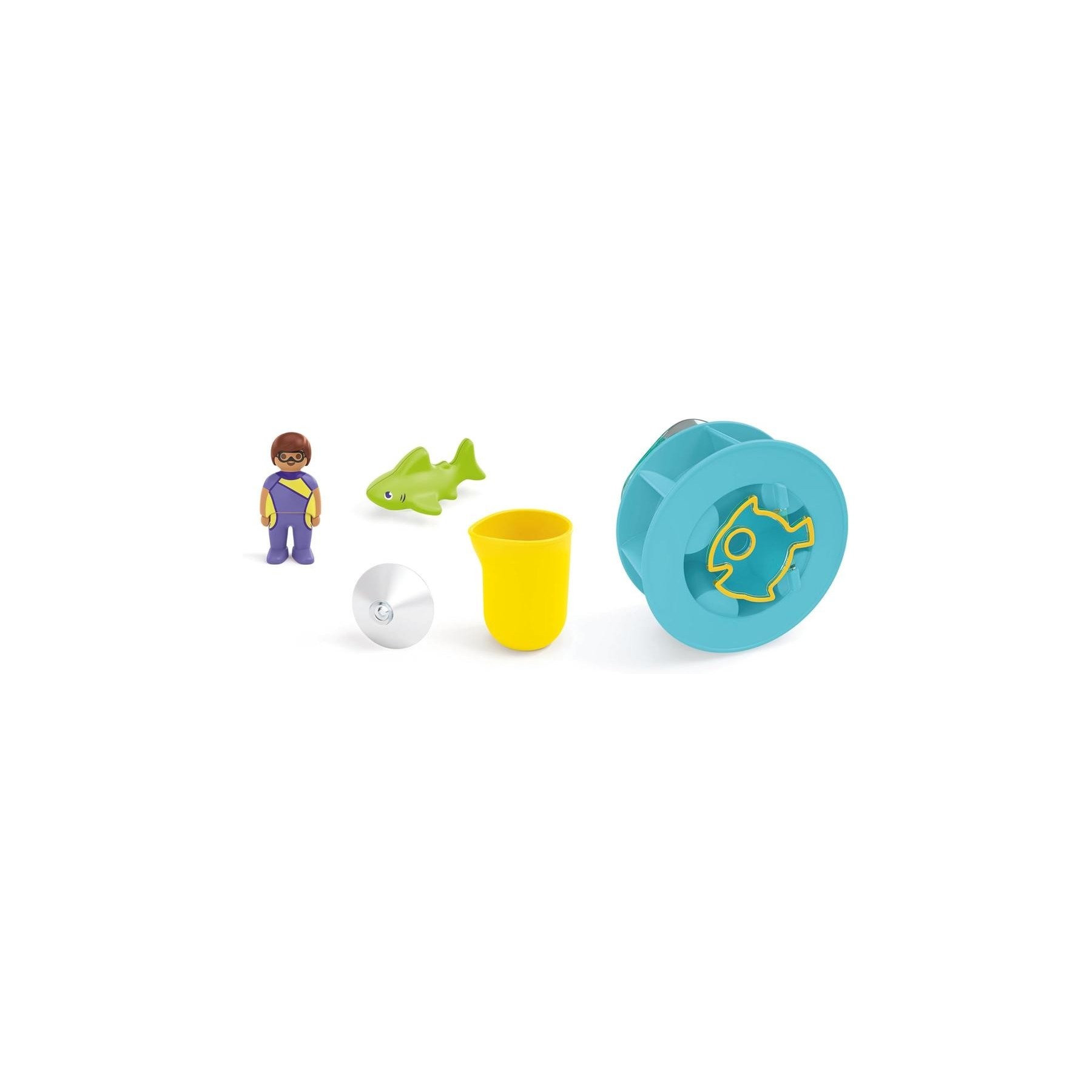 Playmobil Junior Aqua: Rueda De Agua Con Bebé Tiburón