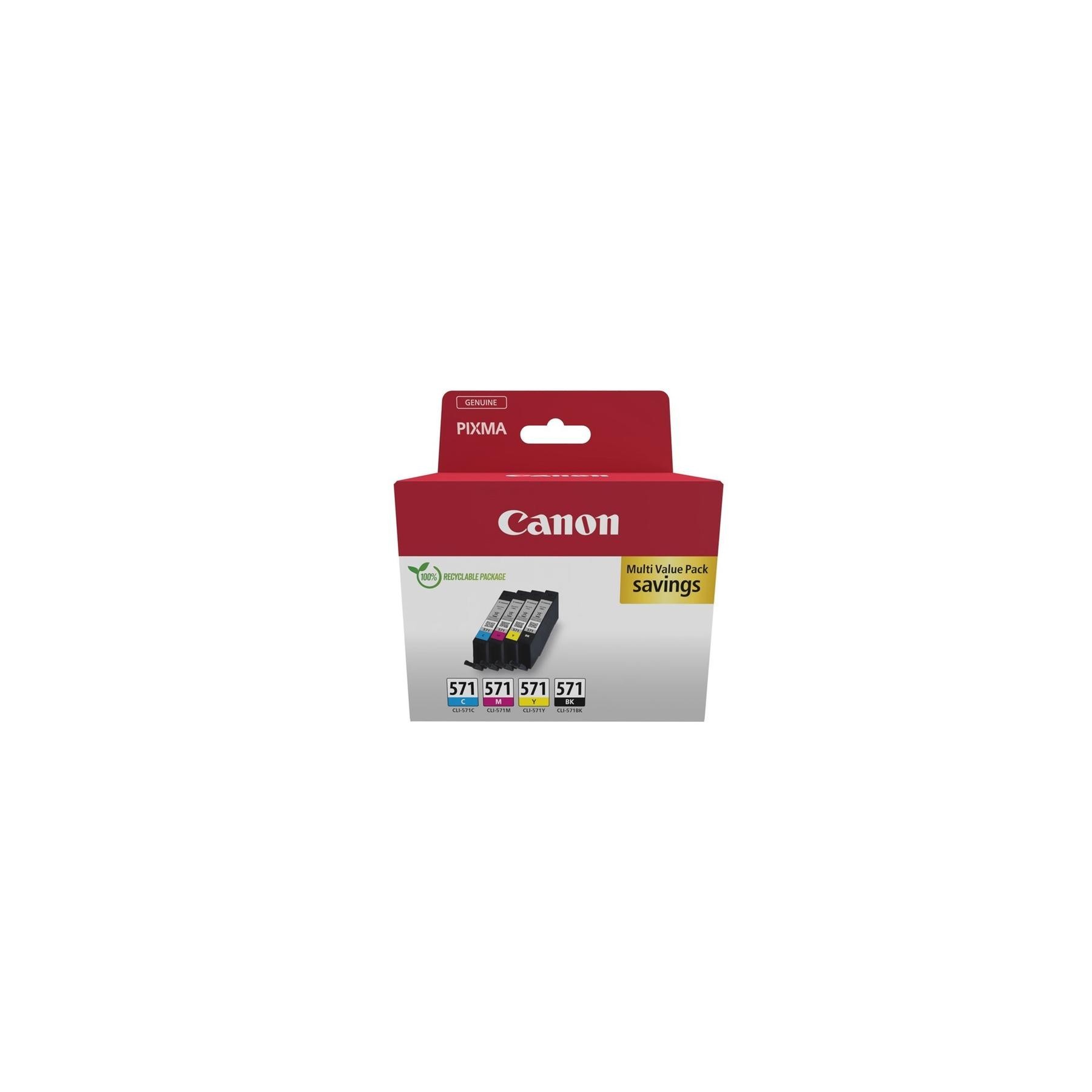 Cartucho Tinta Canon Cli - 571 Cian - Magenta - Amarillo - N