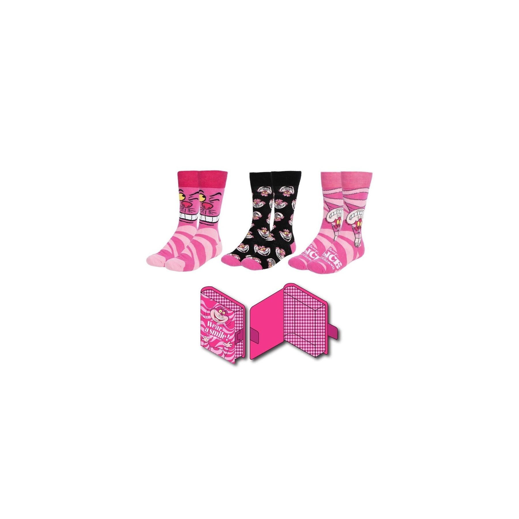 Pack Calcetines 3 Piezas Disney Alicia Talla 36-43