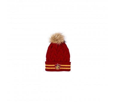 Gorro Tricot Pompom Gryffindor Talla Única