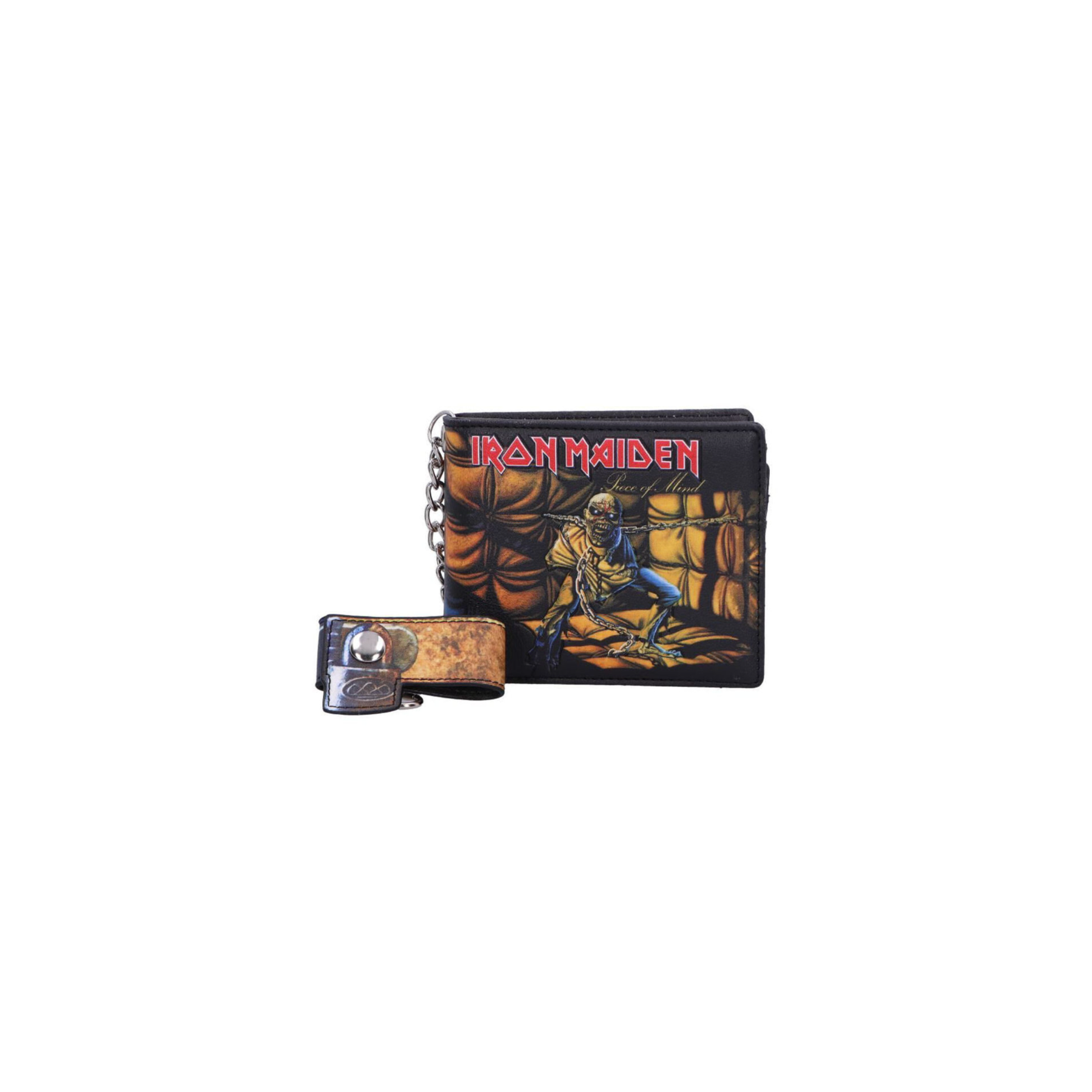 Cartera Tarjetero Iron Maiden Piece Of Mind 11 Cm, Pu