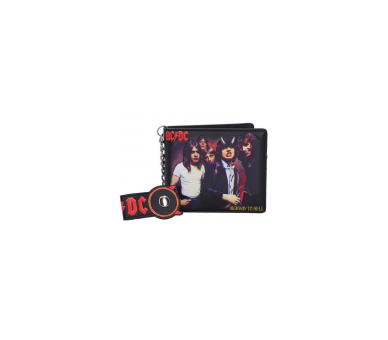 Cartera Tarjetero Ac/Dc Highway To Hell 11 Cm, Pu