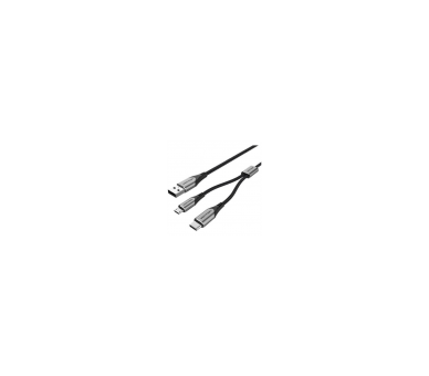 Cable Usb 2.0 Vention Cqghd/ Usb Tipo-C Macho/ Microusb Mach