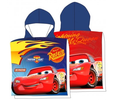 Poncho toalla Cars Disney microfibra
