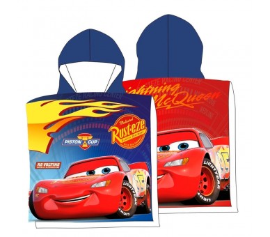 Poncho toalla Cars Disney algodon