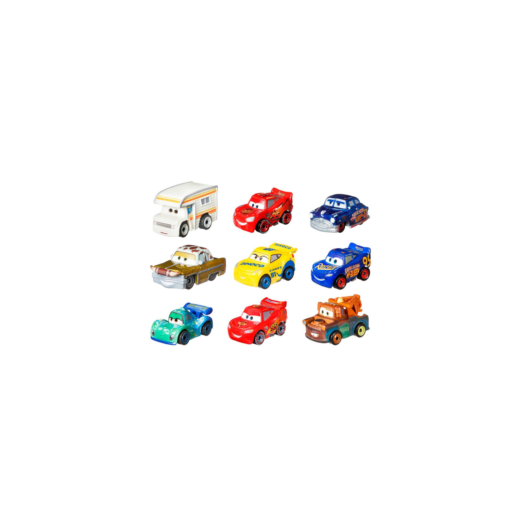 Blister 3 coches Cars Disney Pixar surtido