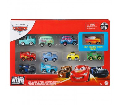 Blister 10 coches Cars Disney Pixar surtido