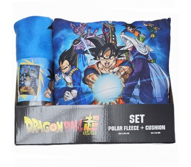 Set manta polar + cojin Dragon Ball Super