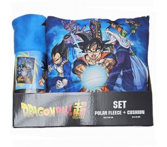 Set manta polar + cojin Dragon Ball Super