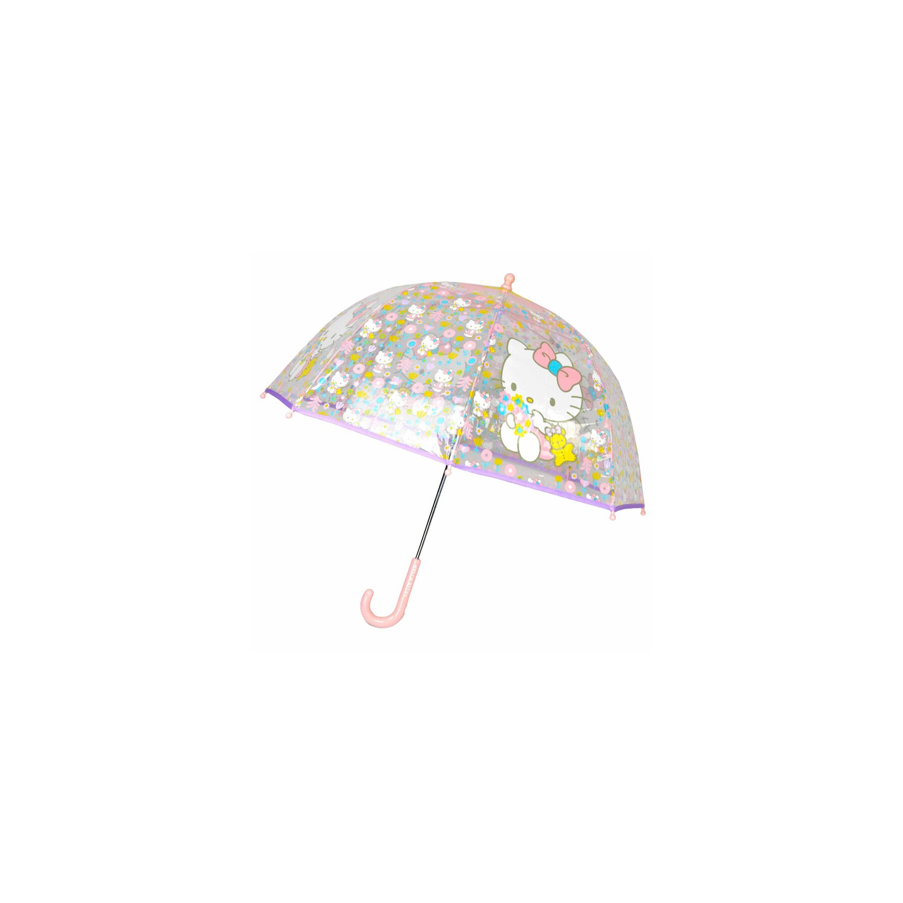 Paraguas manual transparente Hello Kitty 48cm