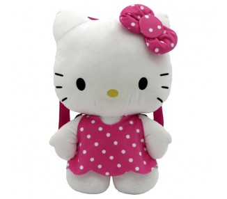 Mochila peluche Hello Kitty rosa 35cm