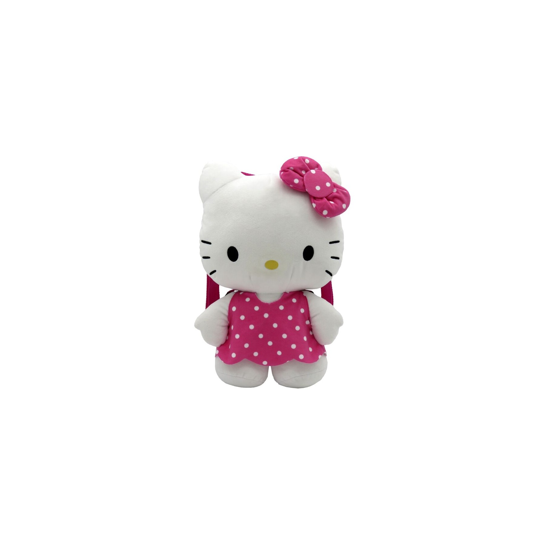 Mochila peluche Hello Kitty rosa 35cm