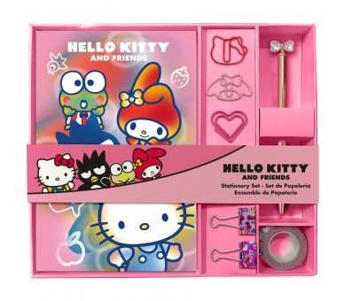 Set papeleria cuaderno + accesorios Hello Kitty