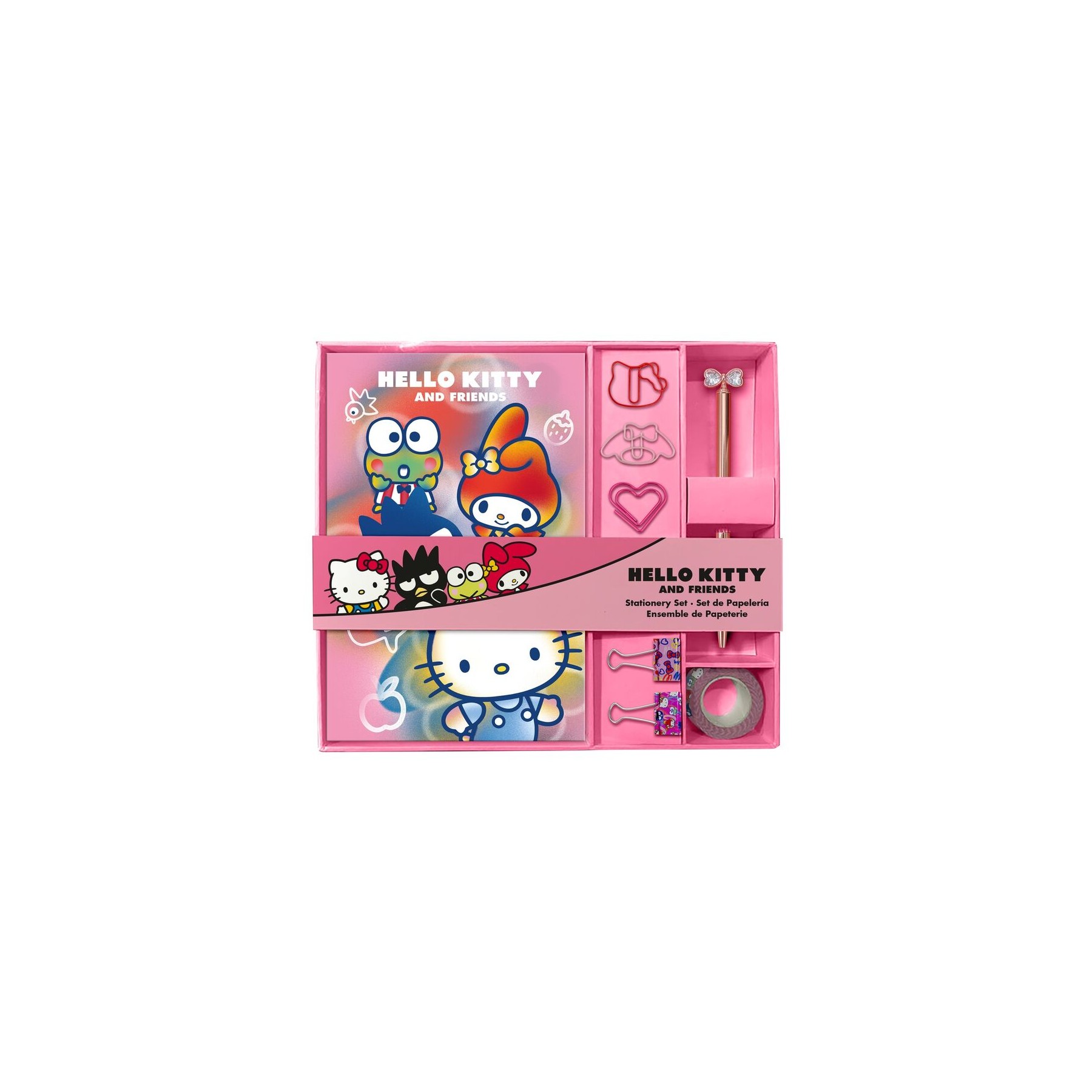 Set papeleria cuaderno + accesorios Hello Kitty