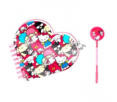 Set diario + boligrafo Friends Hello Kitty