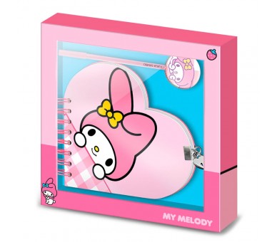 Set diario + boligrafo My Melody Hello Kitty