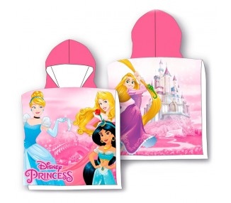 Poncho toalla Princesas Disney microfibra
