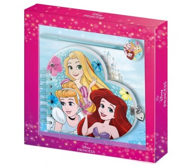 Set diario + boligrafo Princesas Disney