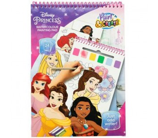 Libro acuarelas Princesas Disney