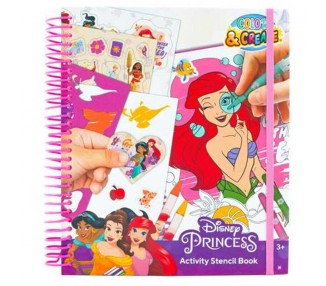 Libro dibujo actividades Princesas Disney