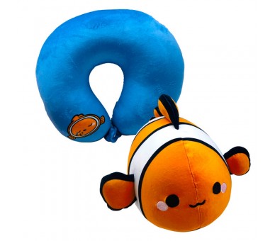 Almohada viaje + peluche Swapseazzz  Pez Payaso Adoramals