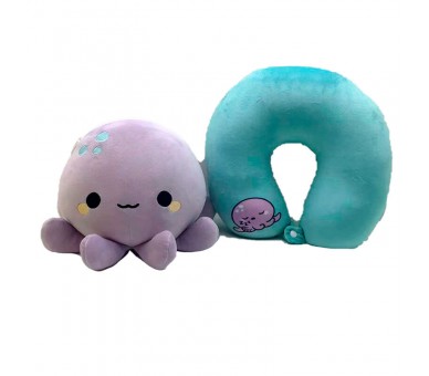 Almohada viaje + peluche Swapseazzz Pulpo Adoramals