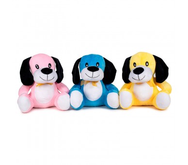 Peluche Perro Colores 25cm surtido