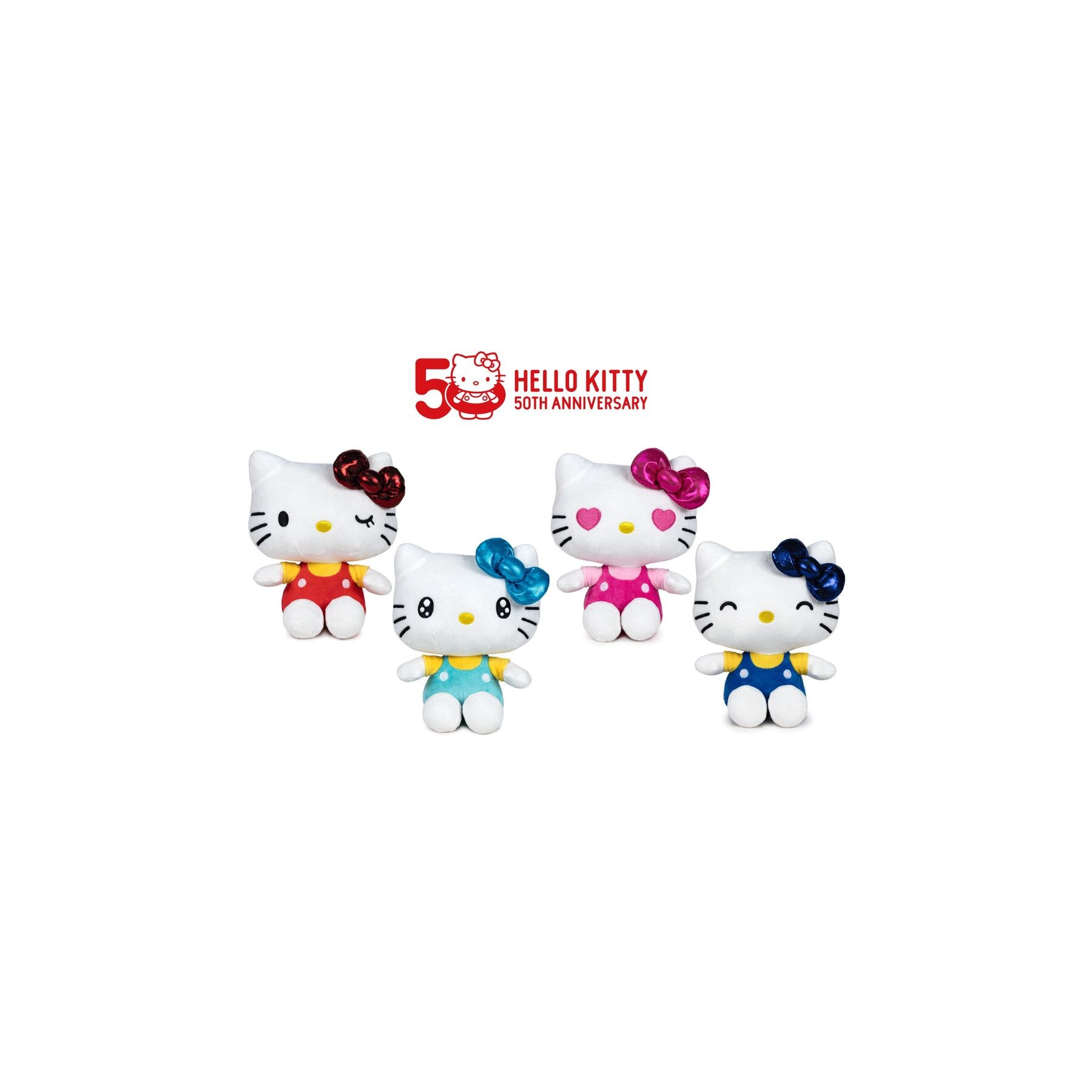 Peluche 50th Anniversary Hello Kitty 22cm surtido