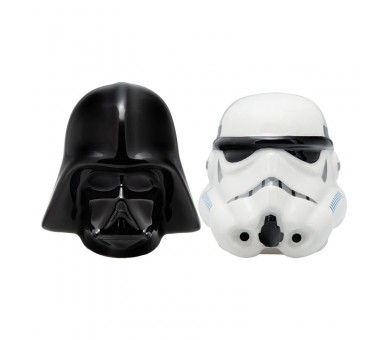 Set salero y pimentero Darth Vader y Stormtrooper Star Wars 7cm