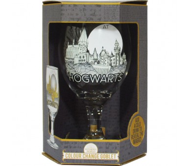Copa Cristal Hogwarts Harry Potter cambio color 400ml