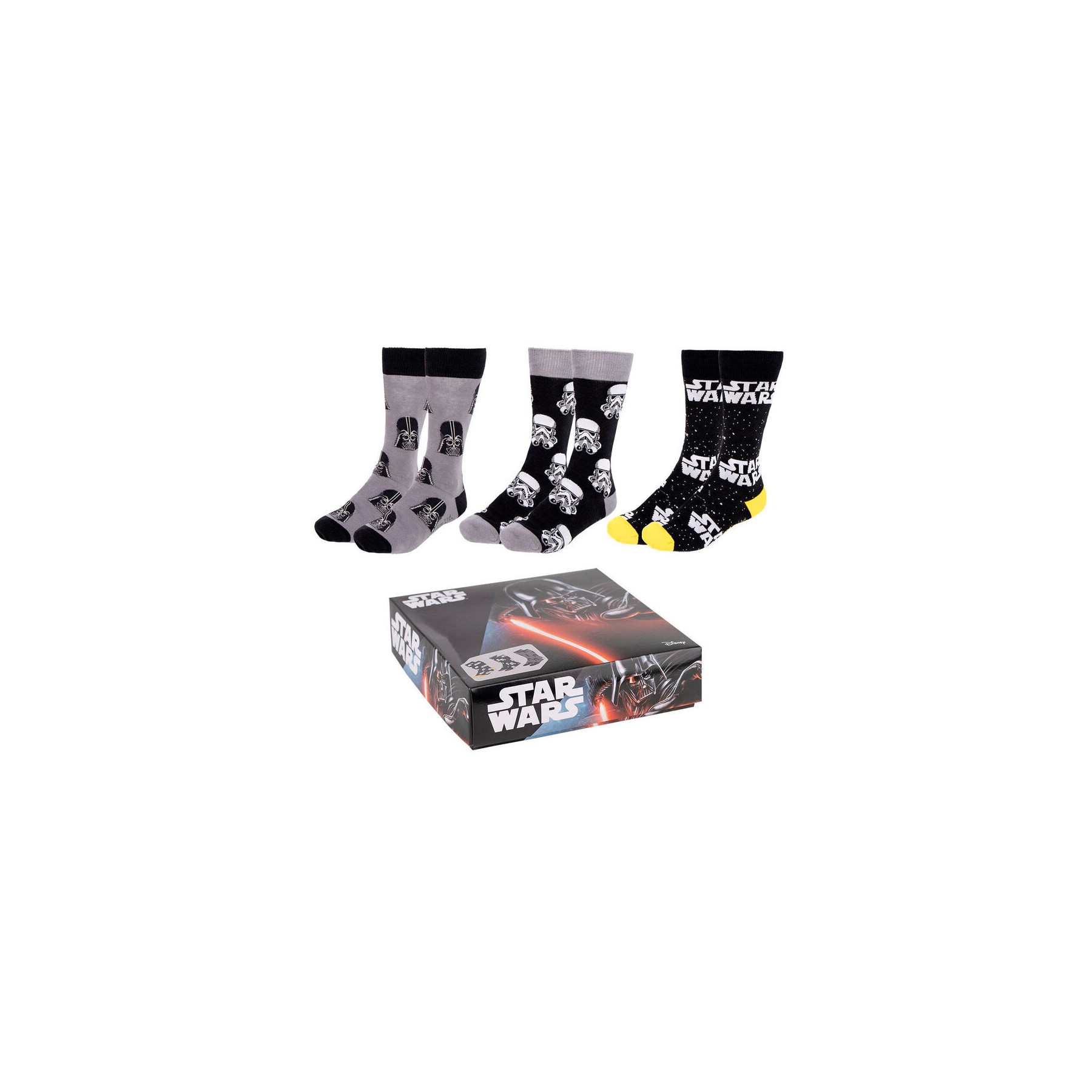 Set 3 calcetines Star Wars adulto adulto