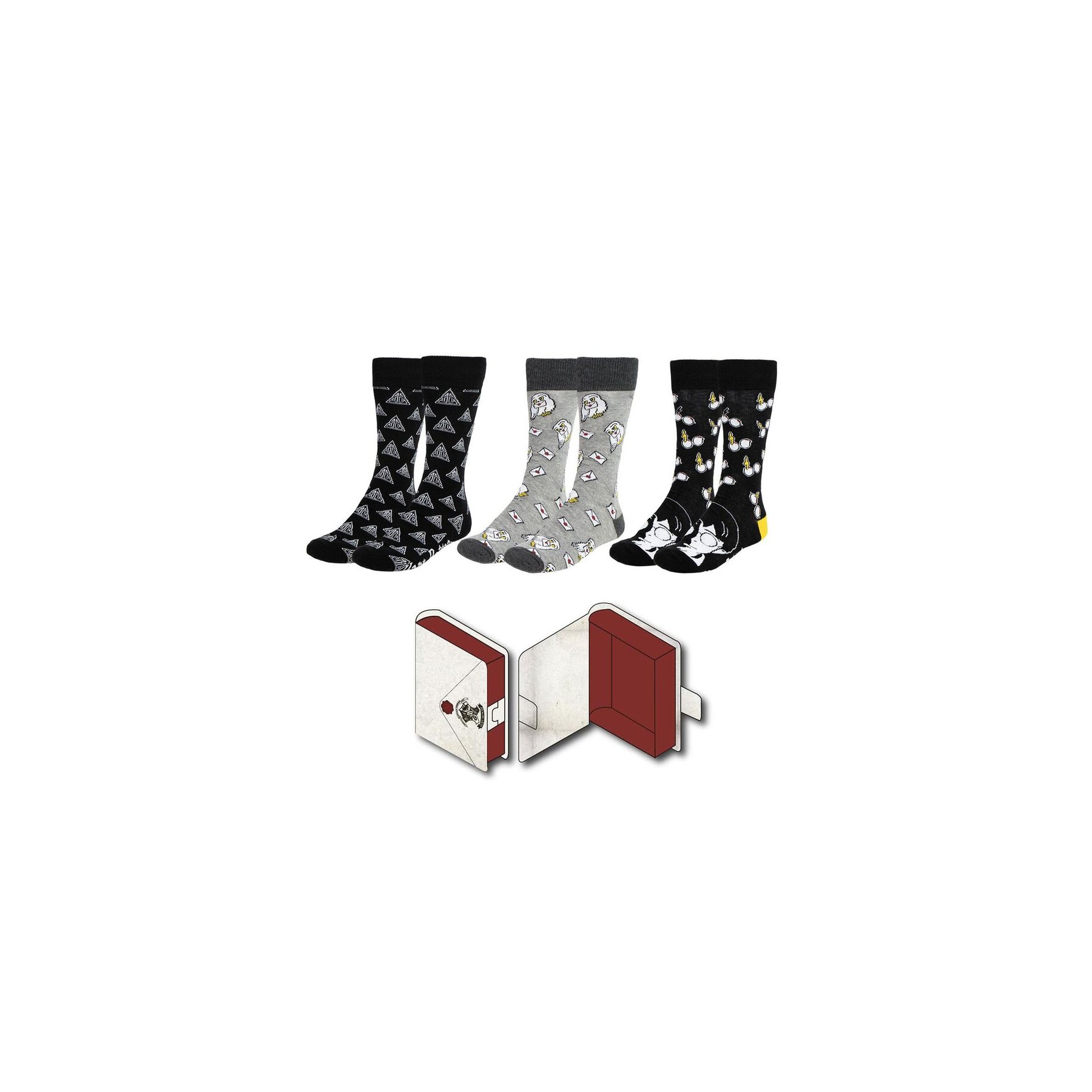 Set 3 calcetines Harry Potter