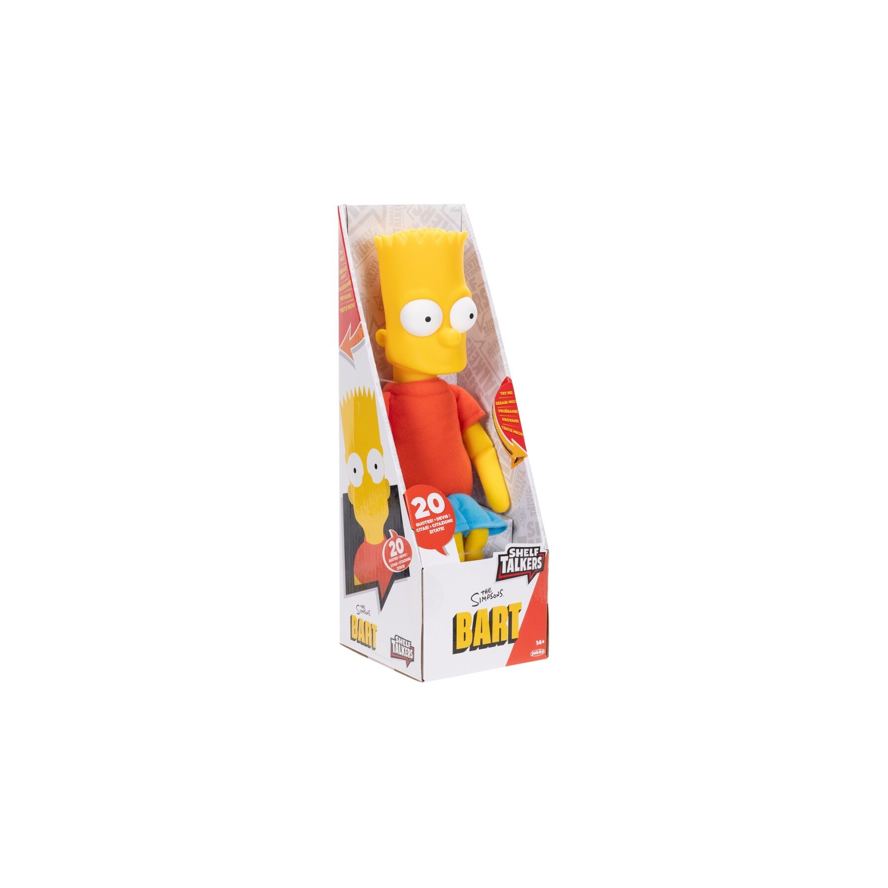 Peluche parlante Bart Shelf Los Simpsons ingles 33cm