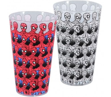 Vaso Cambio Color Spiderman Marvel 400ml