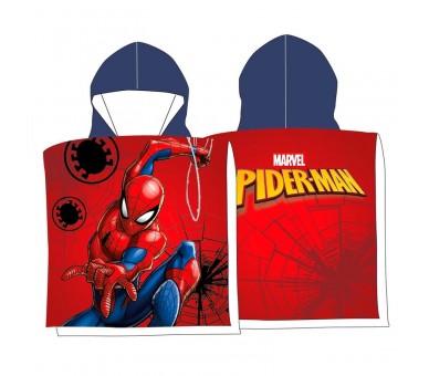 Poncho toalla Spiderman Marvel algodon